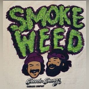 Cheech and Chong Cannabis Company/Co White T-Shirt Embroidered Print Men’s 3XL
